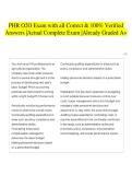 PHR O2O Exam with all Correct & 100&percnt; Verified Answers &vert;Actual Complete Exam &vert;Already Graded A&plus;
