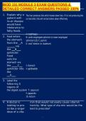 BIOD 151 MODULE 3 EXAM QUESTIONS & DETAILED CORRECT ANSWERS PASSED 100&percnt;