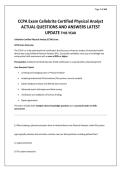 CCPA Cellebrite Certified Physical Analyst Exam ACTUAL EXAM QUESTIONS AND VERIFIED ANSWERS WITH RATIONALES JUST RELEASED