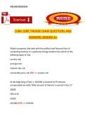 COBA Bundled Exam &ndash; Questions and Answers &ndash; Complete Exam Preparation Material
