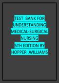 Test Bank for Understanding Medical-Surgical Nursing &lpar;5th Edition&rpar; &ndash; Chapters 1-5&colon; Nursing Process&comma; EBP&comma; Ethics&comma; Culture&comma; and CAM