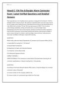 Hawaii C-15A Fire & Burglar Alarm Contractor &NewLine;Exam &vert; Latest Verified Questions and Detailed &NewLine;Answers 