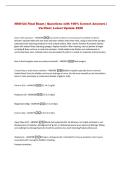 NSG124 Final Exam &vert; Questions with 100&percnt; Correct Answers &vert;&NewLine;Verified &vert; Latest Update 2026