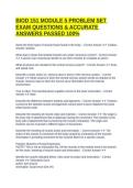 BIOD 151 MODULE 5 PROBLEM SET EXAM QUESTIONS & ACCURATE ANSWERS PASSED 100&percnt;