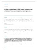 NCLEX RN EXAM A&plus; GRADE ASSURED COMPLETE SOLUTIONS AND VERIFIED ANSWERS