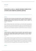 NCLEX RN EXAM A&plus; GRADE ASSURED COMPLETE SOLUTIONS AND VERIFIED ANSWERS