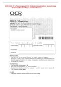OCR GCSE &lpar;9&ndash;1&rpar; Psychology J203&sol;02 Studies and applications in psychology&NewLine; Com