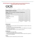 Combined Question Paper and Mark Scheme&NewLine;OCR GCSE English Literature J352&sol;01 Exploring modern and literary heritage texts