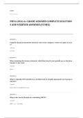 CFI FMVA EXAM A&plus; GRADE ASSURED COMPLETE SOLUTIONS AND VERIFIED ANSWERS