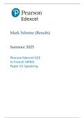 Pearson Edexcel GCE&NewLine;In French &lpar;9FR0&rpar;&NewLine;Paper 03 Speaking
