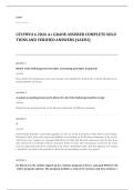 CFI FMVA EXAM A&plus; GRADE ASSURED COMPLETE SOLUTIONS AND VERIFIED ANSWERS