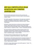 EDF 6223 CERTIFICATION EXAM QUESTIONS AND VERIFIED ANSWERS 2026&period;&NewLine;&NewLine;