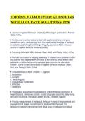EDF 6225 EXAM REVIEW QUESTIONS WITH ACCURATE SOLUTIONS 2026&period;&NewLine;&NewLine;