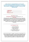 COBA EXAM - &lpar;90 QUESTIONS&rpar; UP-TO-DATE &NewLine;ACTUAL EXAM QUESTIONS AND 100&percnt; ACCURATE &NewLine;SOLUTIONS &vert; VERIFIED ANSWERS - INSTANT PDF &NewLine;DOWNLOAD
