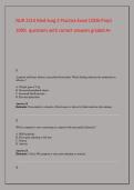 NUR 2214 Med-Surg 2 Practice Exam &lpar;2026 Prep&rpar;&NewLine;100&percnt; questions with correct answers graded A&plus;