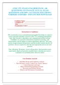 COSC 275&colon; EXAM 1 PALMER EXAM - &lpar;60 &NewLine;QUESTIONS&rpar; UP-TO-DATE ACTUAL EXAM &NewLine;QUESTIONS AND 100&percnt; ACCURATE SOLUTIONS &vert; &NewLine;VERIFIED ANSWERS - INSTANT PDF DOWNLOAD 
