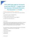 WGU D402 Study Guide for OA from PA Actual Exam 2026&sol;2027 &ndash; Complete Exam-Style Questions with Detailed Rationales &vert; Pass Guaranteed &ndash; A&plus; Graded&NewLine;&NewLine;