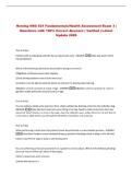 Herzing NSG 521 Fundamentals&sol;Health Assessment Exam 3 &vert;&NewLine;Questions with 100&percnt; Correct Answers &vert; Verified &vert; Latest&NewLine;Update 2026