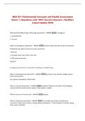 NSG 521 Fundamental Concepts and Health Assessment&NewLine;Exam 1 &vert; Questions with 100&percnt; Correct Answers &vert; Verified &vert;&NewLine;Latest Update 2026