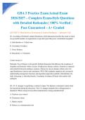 GBA 3 Practice Exam Actual Exam 2026&sol;2027 &ndash; Complete Exam-Style Questions with Detailed Rationales &vert; 100&percnt; Verified &vert; Pass Guaranteed &ndash; A&plus; Graded&NewLine;&NewLine;