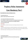 Prophecy Relias Core Mandatory  &vert; Patient Rights&comma; Advocacy&comma; Ethics & Safety Goals &vert; Verified Study Guide