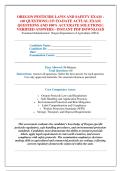 OREGON PESTICIDE LAWS AND SAFETY EXAM - &NewLine;&lpar;60 QUESTIONS&rpar; UP-TO-DATE ACTUAL EXAM &NewLine;QUESTIONS AND 100&percnt; ACCURATE SOLUTIONS &vert; &NewLine;VERIFIED ANSWERS - INSTANT PDF DOWNLOAD