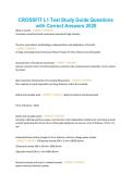 Exam &lpar;elaborations&rpar; CROSSFIT L1  