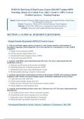 NURS334 Med-Surg II Final Exam&colon; &lpar;Latest 2026&sol;2027 Update&rpar; BPH&comma;&NewLine;Neurology&comma; Renal&comma; GI&comma; Critical Care &vert; Q&A &vert; Grade A &vert; 100&percnt; Correct&NewLine;&lpar;Verified Answers&rpar; &ndash; Nursing Program