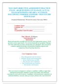 WGU D635 OBJECTIVE ASSESSMENT PRACTICE &NewLine;EXAM - &lpar;60 QUESTIONS&rpar; UP-TO-DATE ACTUAL &NewLine;EXAM QUESTIONS AND 100&percnt; ACCURATE &NewLine;SOLUTIONS &vert; VERIFIED ANSWERS - INSTANT PDF &NewLine;DOWNLOAD 