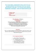 WGU D635 PRE-ASSESSMENT PRACTICE EXAM - &NewLine;&lpar;60 QUESTIONS&rpar; UP-TO-DATE ACTUAL EXAM &NewLine;QUESTIONS AND 100&percnt; ACCURATE SOLUTIONS &vert; &NewLine;VERIFIED ANSWERS - INSTANT PDF DOWNLOAD 