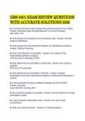 GMS 6401 EXAM REVIEW QUESTIONS WITH ACCURATE SOLUTIONS 2026&period;pdf&NewLine;&NewLine;