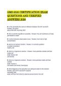 GMS 6530 CERTIFICATION EXAM&NewLine;QUESTIONS AND VERIFIED&NewLine;ANSWERS 2026 