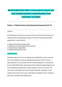 MN 553 CASE STUDY PART 3 &vert; 4-Year-Old Son Primary Care Visit &vert; Complete Solutions &vert; Verified Answers &vert; Pass Guaranteed - A&plus; Graded&NewLine;&NewLine;