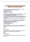 FL CAM PRACTICE EXAM 2 QUESTIONS AND CORRECT ANSWERS 100&percnt; VERIFIED 2026-2027&excl;&excl;