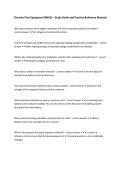 Electrical Test Equipment &lpar;NWLC&rpar; &ndash; Study Guide and Practical Reference Material