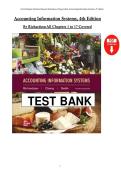 Accounting Information Systems &vert; 4th Edition &lpar;PDF&rpar; &vert; Richardson &vert; 2026&ndash;2027 &vert; Chapters 1&ndash;17 Complete Test Bank