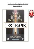 Death&comma; Society & Human Experience &vert; Test Bank &lpar;PDF&rpar; &vert; Kastenbaum &vert; 13th Edition &vert; 2026&ndash;2027 &vert; Chapters 1&ndash;15 Covered