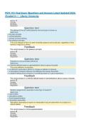 PSYC 101 Final Exam &vert;Questions and Answers Latest Updated 2026 &lpar;Graded A&plus;&rpar; - Liberty University