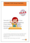 Paramedic FISDAP Airway Actual Exam &NewLine;QUESTIONS AND CORRECT ANSWERS &NewLine;&lpar;100&percnt; CORRECT ANSWERS&rpar; WITH &NewLine;RATIONALES&sol; GUARANTEED PASS &NewLine;GRADED A&plus;