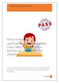 NUR 257 Chronic Exam &NewLine;QUESTIONS AND CORRECT ANSWERS &NewLine;&lpar;100&percnt; CORRECT ANSWERS&rpar; WITH &NewLine;RATIONALES&sol; GUARANTEED PASS &NewLine;GRADED A&plus; 