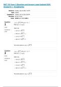 MAT 101 Exam 3 &vert;Questions and Answers Latest Updated 2026 &lpar;Graded A&plus;&rpar; -Straighterline