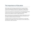 The Importance of Education in Shaping the Future
