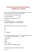 BIO 305 EXAM QUESTIONS AND ACCURATE  &NewLine;ANSWERS 100&percnt; VERIFIED