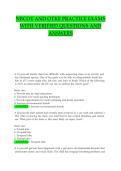 NBCOT AND OTKE PRACTICE EXAMS &NewLine;WITH VERIFIED QUESTIONS AND &NewLine;ANSWERS