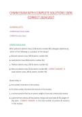 CHMM EXAM WITH COMPLETE SOLUTIONS 100&percnt; &NewLine;CORRECT 20262027