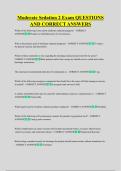 Moderate Sedation 2 Exam QUESTIONS &NewLine;AND CORRECT ANSWERS