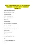 RA 9173 and Nursing Law - WITH DETAILED&NewLine;VERIFIED ANSWERS &lpar;100&percnt; CORRECT&NewLine;ANSWERS&rpar;