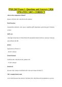 PNB 2265 Exam 1- Questions and Answers &vert; 2026&NewLine;UPDATED &vert; 100&percnt; CORRECT