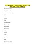 PNB 2265 Exam 2- Questions and Answers &vert; 2026&NewLine;UPDATED &vert; 100&percnt; CORRECT