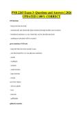 PNB 2265 Exam 3- Questions and Answers &vert; 2026&NewLine;UPDATED &vert; 100&percnt; CORRECT
